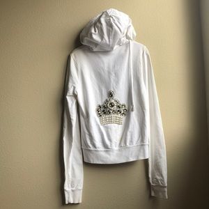 A one of a kind twisted heart  white jacket